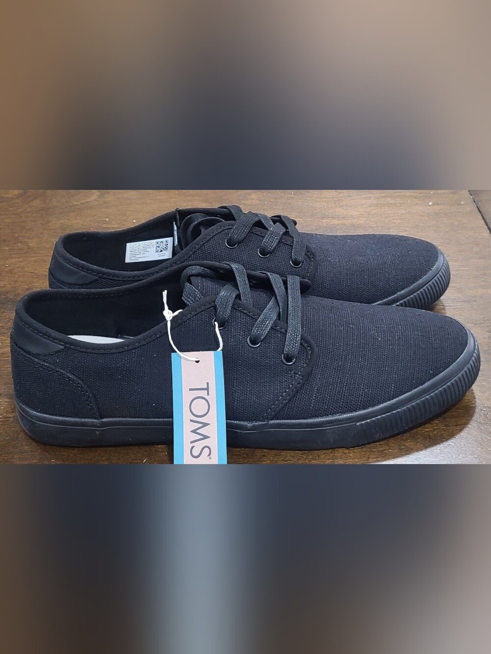 TOMS Carlo Black Canvas Sneakers Men's